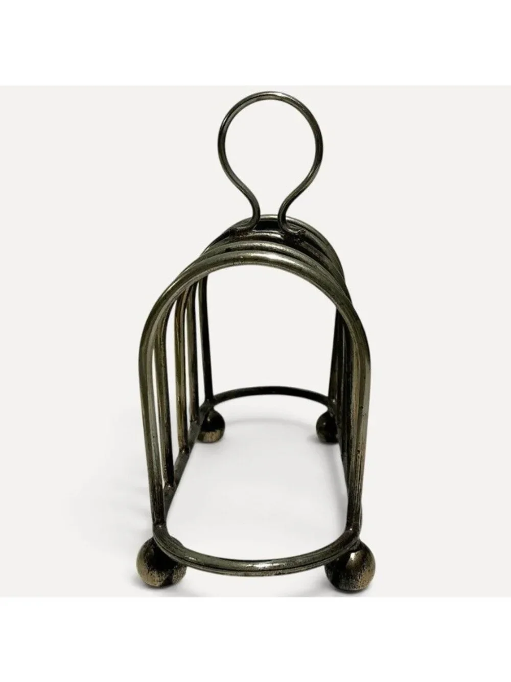 Vintage Mid-Century Silver-Plated Toast Rack